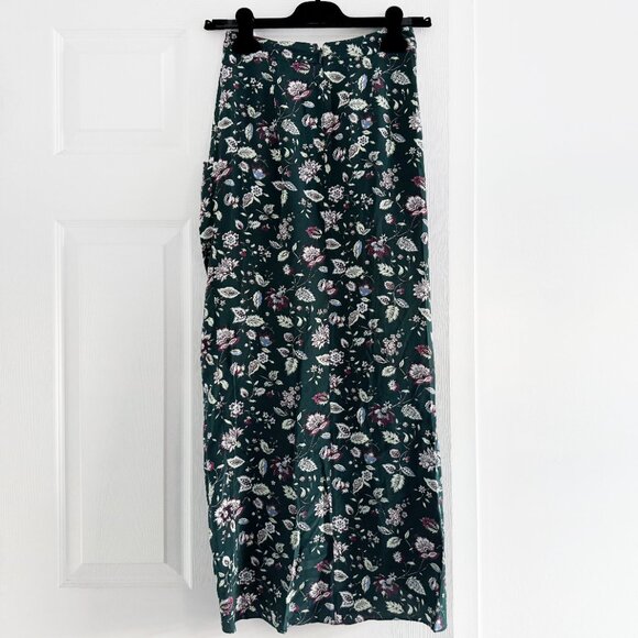 NWT Isabel Marant Green Floral print "Ginkinali" Skirt, Size 34. Fits like XXS - Picture 11 of 11